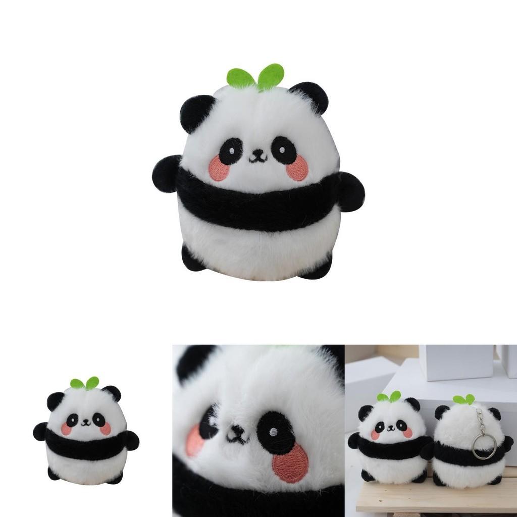 Adorable Plush Panda Keychain Cute Bear Toy With Soft Pearl Velvet Stuffing
