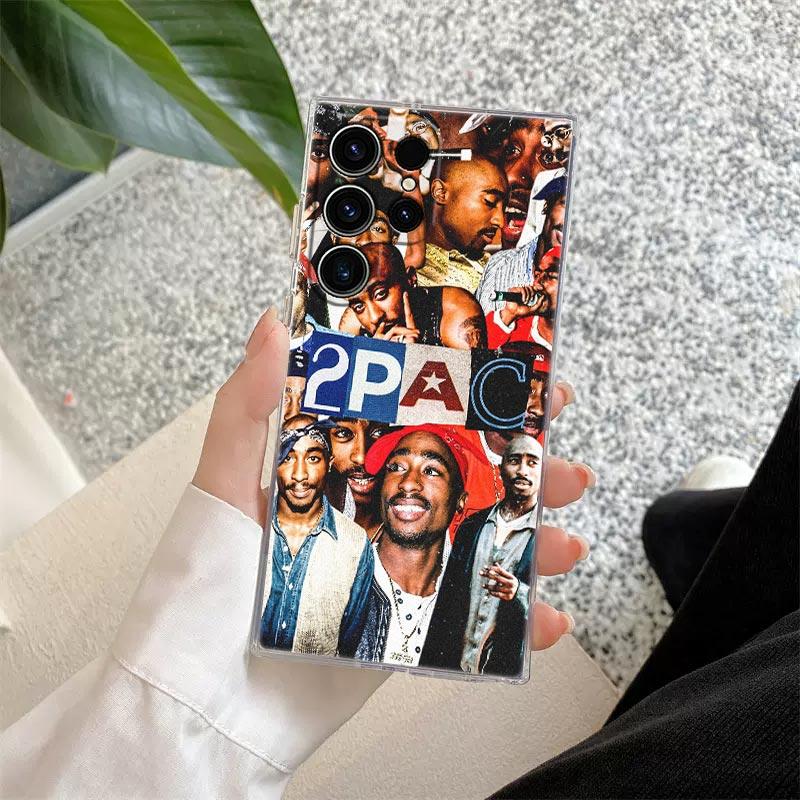 

2 Pac Tupac Tupad Jada Rapper Clear Case For Samsung Galaxy S26 S25 S24 S23 Ultra S20 S21 FE S22 Plus S26 Ultra Soft Phone Cover Galaxy S20
