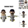 High-quality Skibidi Toilet Plush Figure 30cm Ideal For Adventure Lovers Pp Cotton Filling.