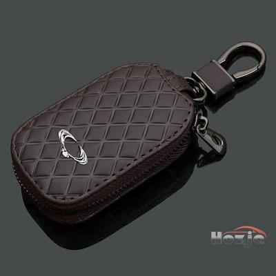 Auto Lederen Rits Sleuteletui voor Ssangyong Rexton Korando Korando Tivoli Rodius Torres Kyron Actyon Sports Sleutelloze Opbergtas
