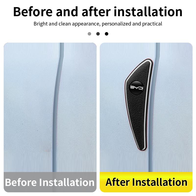 4PCS Car Door Edge Protector Guards Sticker Strip Accessories For Byd Song Plus Seal u Dmi Ev Seagull Atto Yuan Tang F3 E6