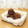 New Plaid Square Kennel and Cat Kennel for All Seasons Cute and Comfortable Dog Mat with Bow Shape