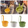 Kitchen Sink Drainer Basket Self Cleaning Food Grinder Strainer for Small Space Sink Organization