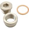 FZJDSD 12MM KIT STEEL BUNG & STEEL PLUG + WASHER Transmission sump drain plug Oil pan drain plug (weld in)