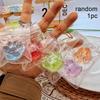 1/3/5Pcs Glitter Cat Paw Squishy Fidget Keychain Jelly Soft Squeeze Decompression Toy Portable Stress Relief Bag Charm