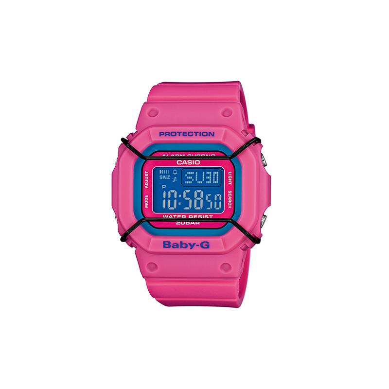 

Casio BABY-G series classic contrasting neutral style vibrant street small square LCD display waterproof movement quartz movement Japanese BGD-501-4 синий