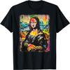 Abstract Graffiti Art Leonardo Da Vinci Art Mona Lisa T-Shirt(5)