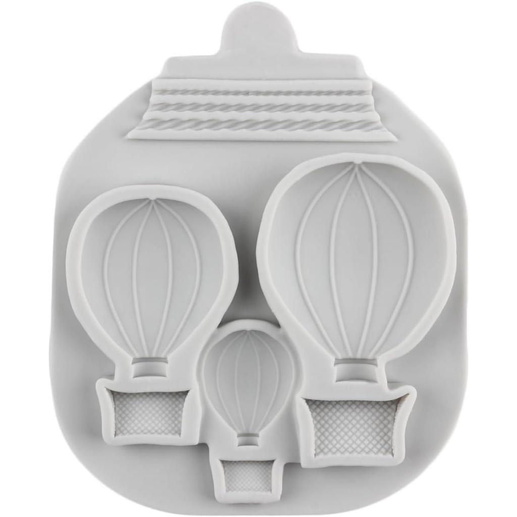 Hot Air Balloon Fondant Silicone Mould For Cake Decorating Cupcake Topper Polymer Clay Candy Chocolate Gum Paste Moulds