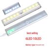 Automatic Motion Sensor LED Night Light - 10 LED Rechargeable Cabinet Light