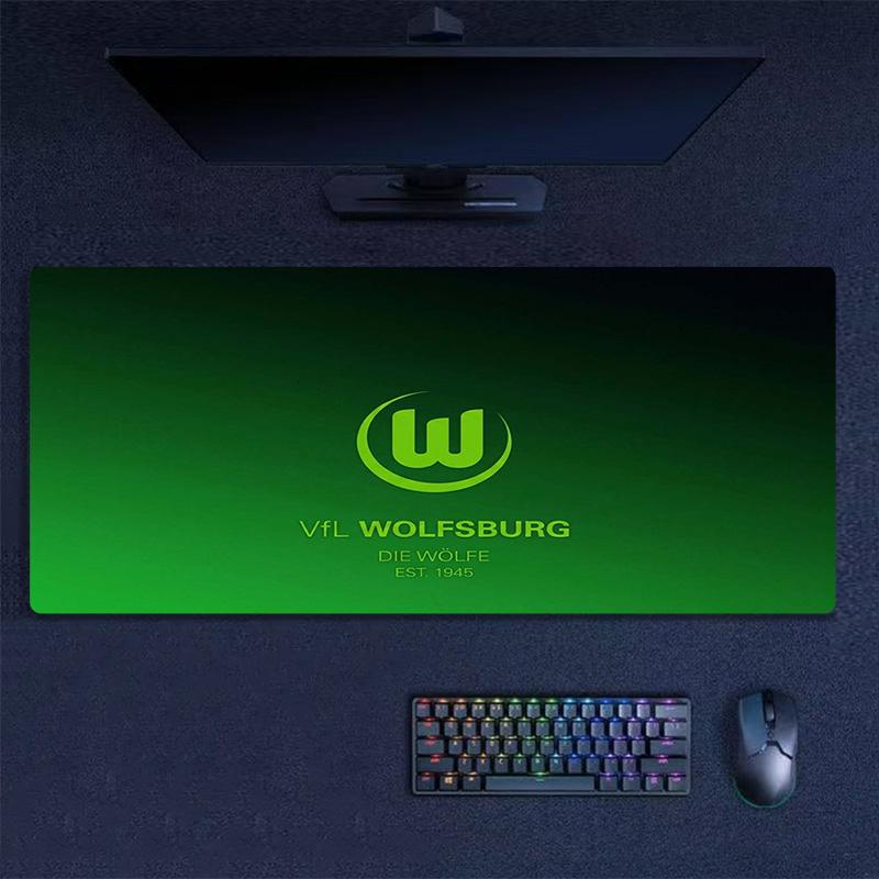 VfL Wolfsburg Color Mouse Pad Large Gaming Table Cushion Non-slip Laptop Tablet Big Mousepad XXL Mat Mini PC Playmat With Lock edge