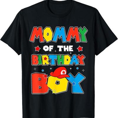 Mommy Of The Birthday Boy Game Gaming Family Matching Bday T Shirt
