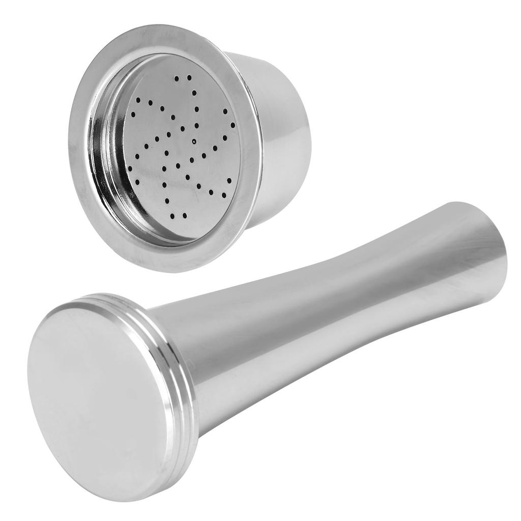 Nachfüllbares Kapsel-Kaffeefilter-Set Kaffeetamper Bürste Löffel für Kfee Kaffeemaschine