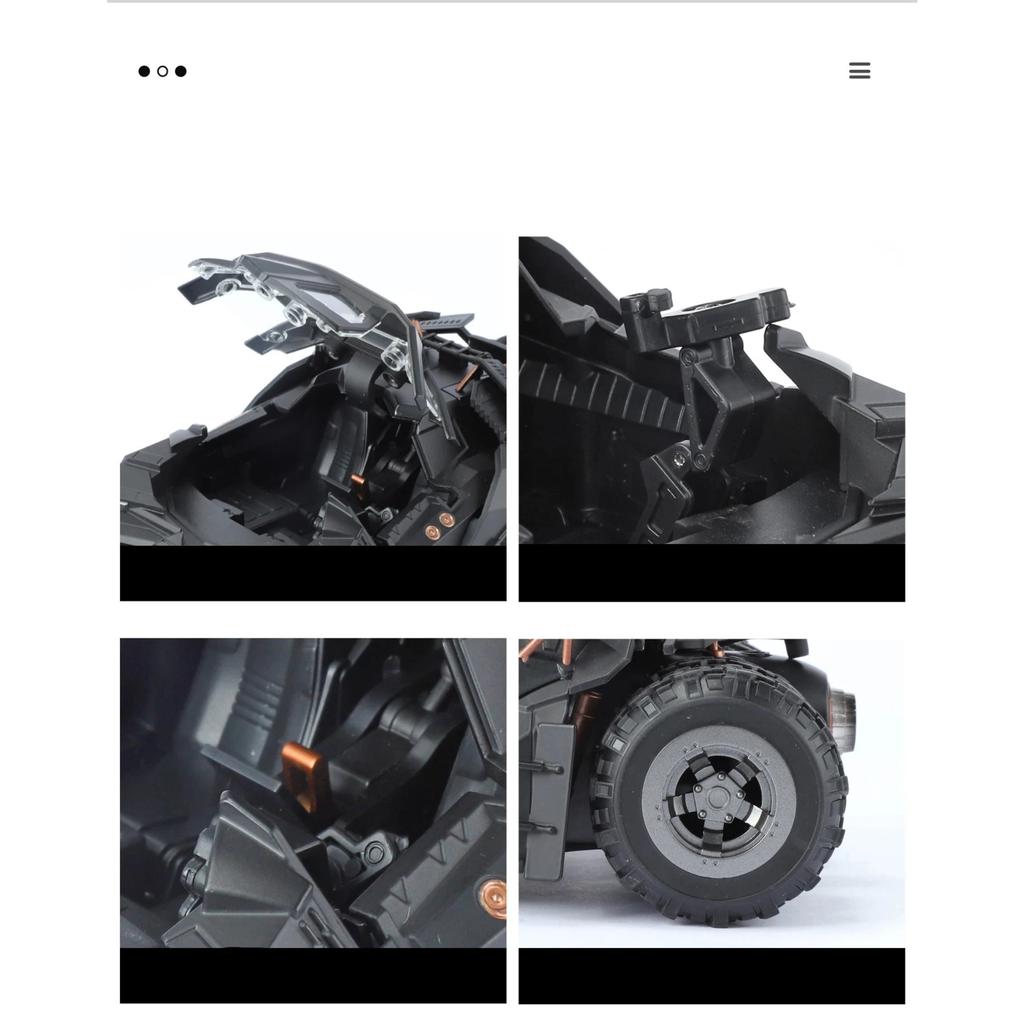1/24 BAT Batmobile Tumbler Alloy Car Diecasts & Toy Vehicles Car Model Miniature Scale Model Car Toys for Children