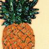 1Pc DIY Decoration Patches Fruit Pineapple Embroidered Patch Iron On Sew Applique Cute Cartoon Patch Fabric Clothes Shoes Bags