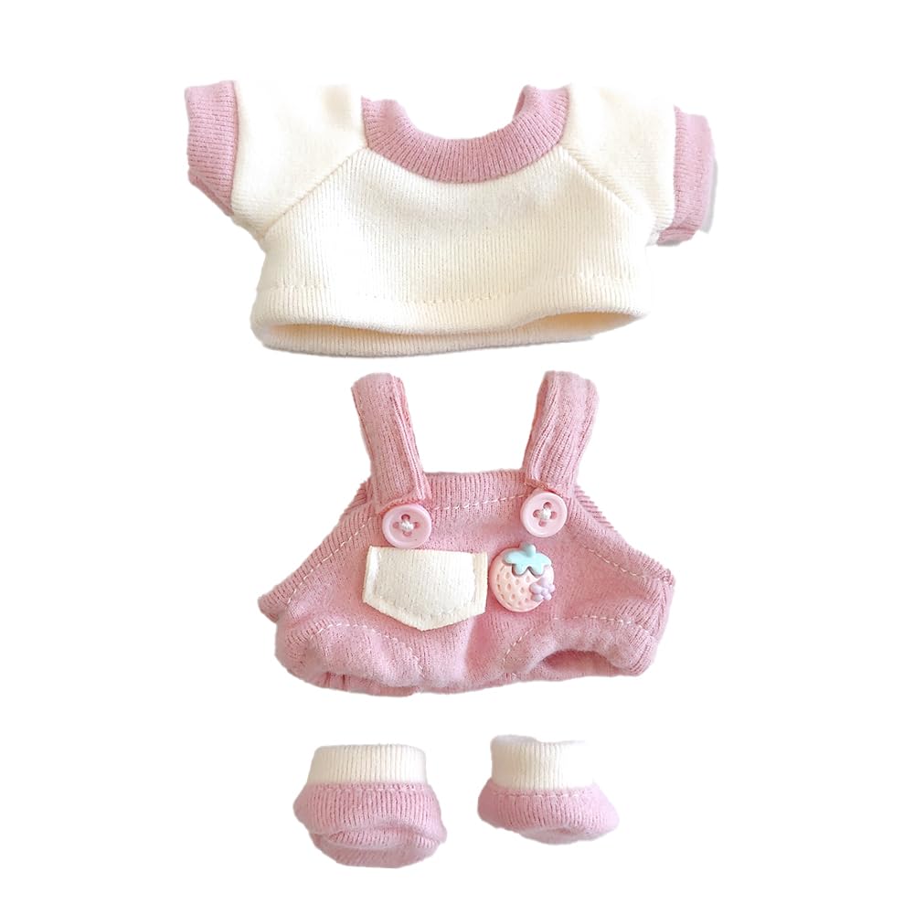 

Pink and Shoes Set for 10cm Plush Kigurumi Otaku Kpopdoll Costume T-shirt, Overalls, Toy, Accessories, Doll, Mascot, [Used]