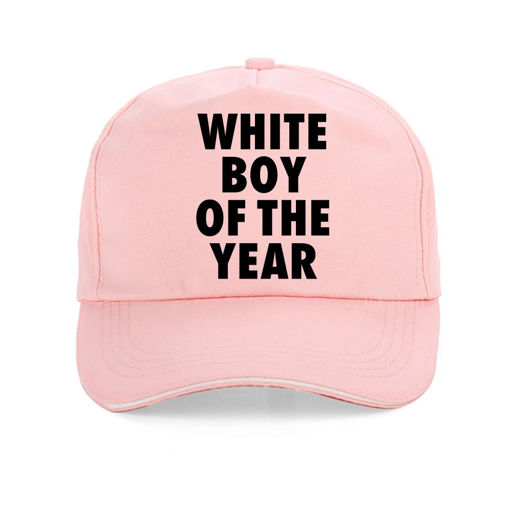 WHITE BOY OF THE YEAR print Graphic baseball cap Casual Street Fashion Unisex snapback hats outdoor Breathable adjustable hat