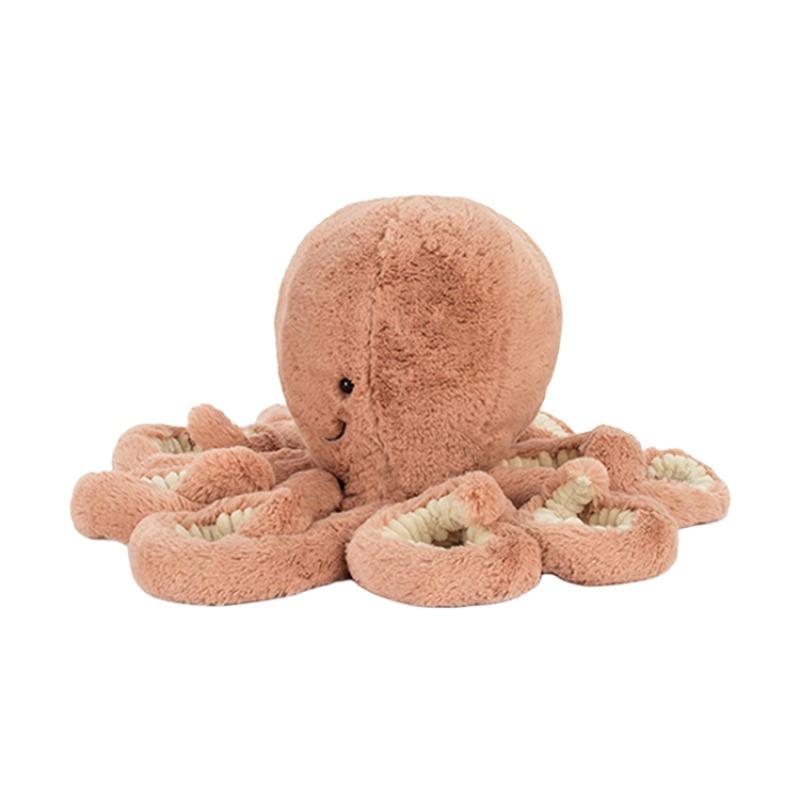 JELLYCAT ocean series octopus Odell soothing apricot doll plush doll 23cm high