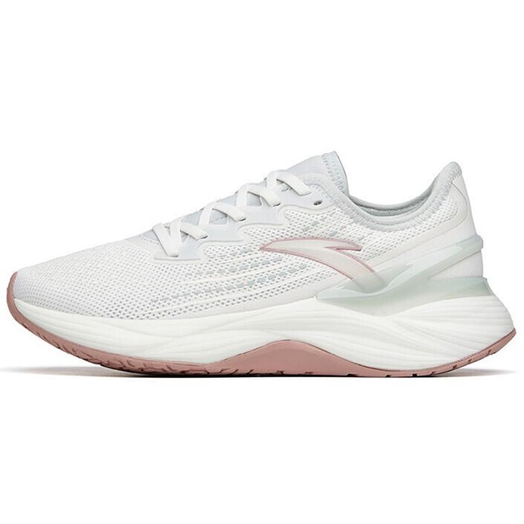 

New Anta Tron 2.0 Cushioning Anti Slip And Wear Resistant Low Top Running Shoes Women s White Pink Green 122215586-3 36
