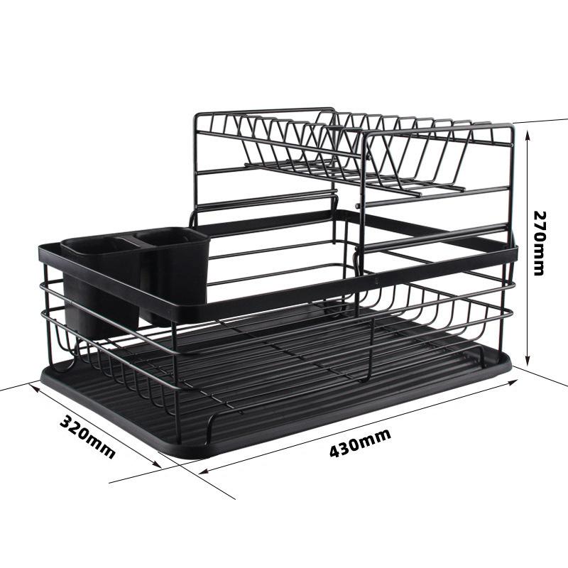 Kitchen Dish Rack Draining Rack Cupboard Storage Rack Household Countertop Multi-Functional Dish Rack Tableware Storage Rack