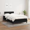 Vidaxl Continental Bed With Mattress, Black, Fabric, 120X200 Cm