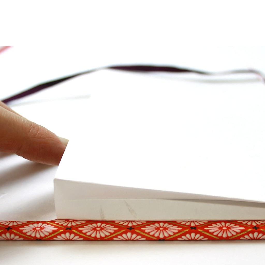 Kuretake Papier do kaligrafii Czerwony papier Yuzen Nożyczki, LA27-1