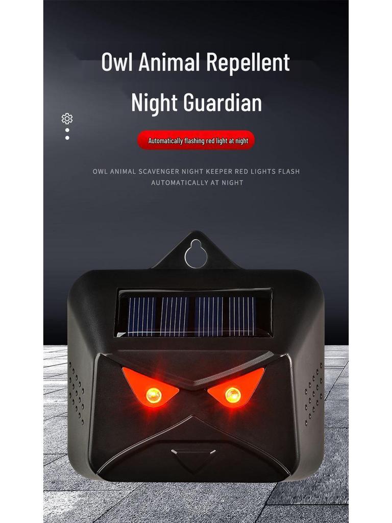 Solar-Powered Waterproof Outdoor Animal Repeller with Automatic Night Light