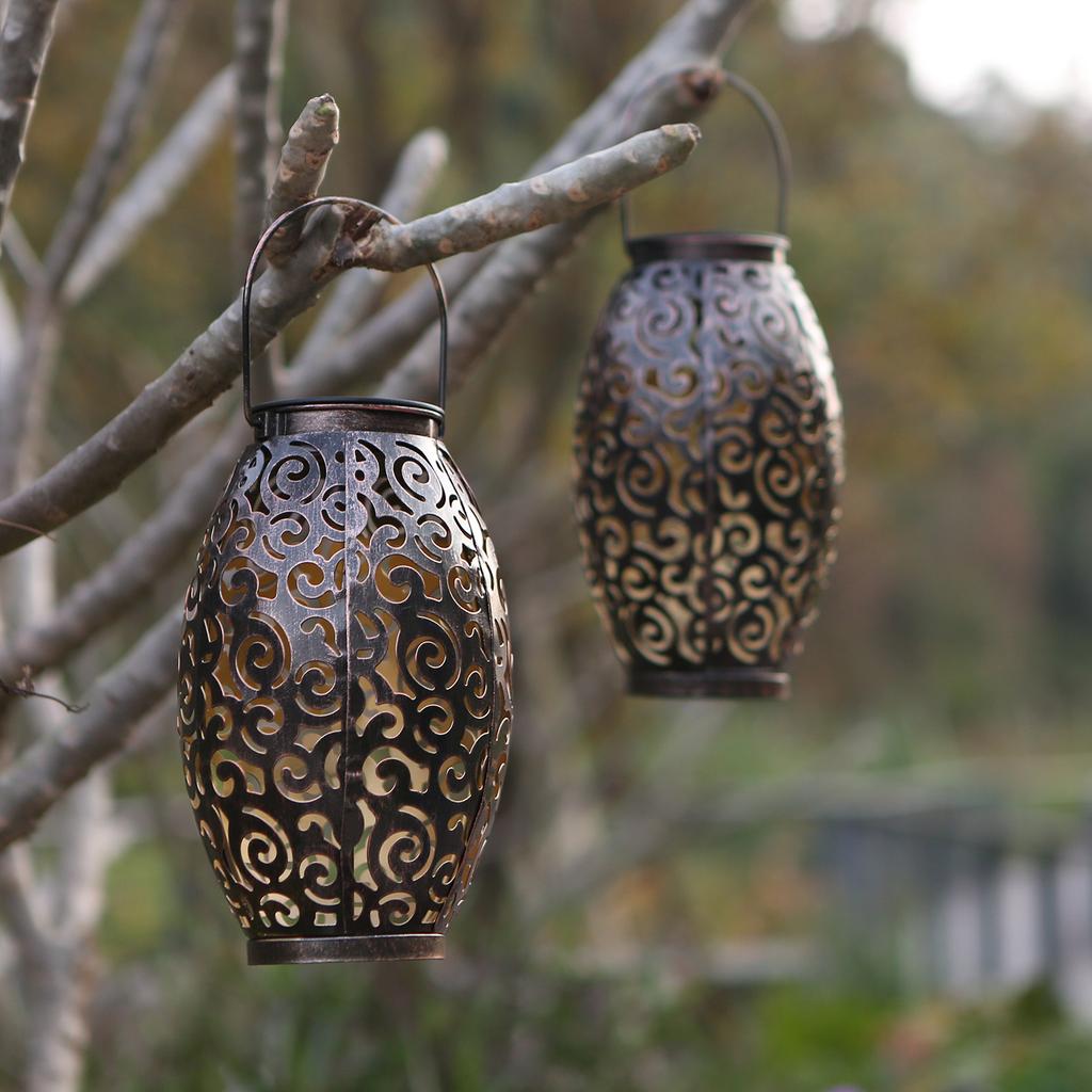 Tomshine Solar Powered Energy LEDs Lantern Light Outdoor Hanging Lamp IP44 Water Resistance for