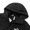 Puma Solid Color Windproof Warm Hooded Jacket Women Jackets Black 672279-01