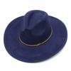Cappello a cilindro fedora oversize stile europeo e americano uomo e donna semplice ed elegante parasole da esterno cappello jazz cappello da spiaggia per vacanze al mare