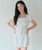 Hombadittingjeu Lace Ruffle Skort (White)