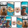 Dla Samsung Galaxy S25 S24 S23 S22 S20 S21 Ultra FE Plus A17 A37 A57 A56 A55 A06 A16 A15 A36 A26 A35 A05 A25 A54 A34 Etui na telefon Komiksy Pokrowiec z Kapibarą