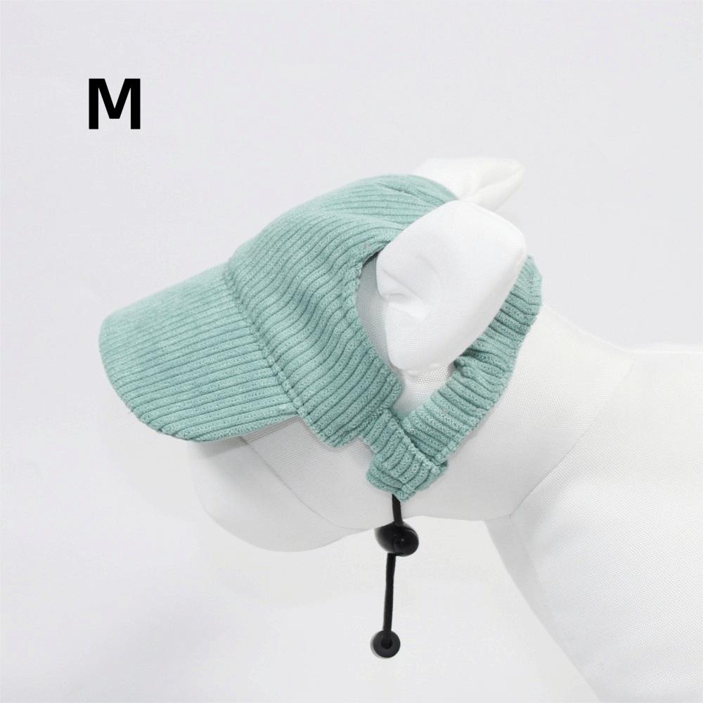 Adjustable Dog Baseball Cap with Ear Holes Soft Breathable Dog Visor Hat Sun Protection Cat Sunscreen Hat Outdoor Sports