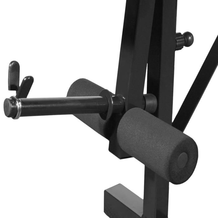 Banc de musculation - vidaXL - 275363 - Pliable - 60,5 kg - Support de poids inclus