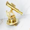 13.97 Cm Brass Alidade Telescope Compass Nautical Navigation Gift Maritime Surveyor Collectible Desk Decor