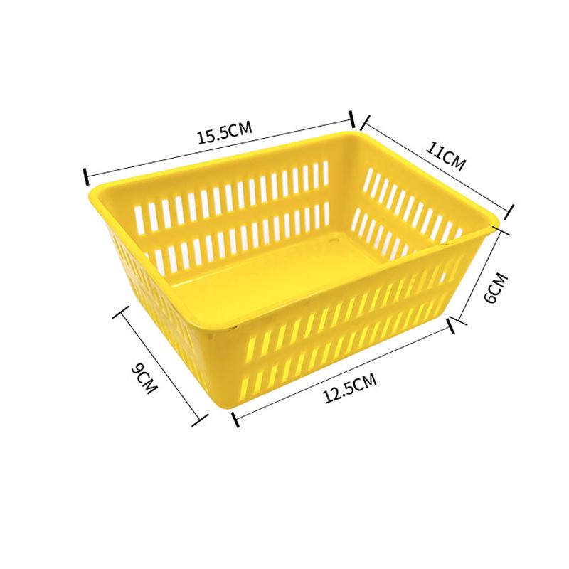 Storage Basket Rectangular Storage Boxes Portable Storage Basket Suitable for Kitchen, Bedroom, Office Multi-color Organizing