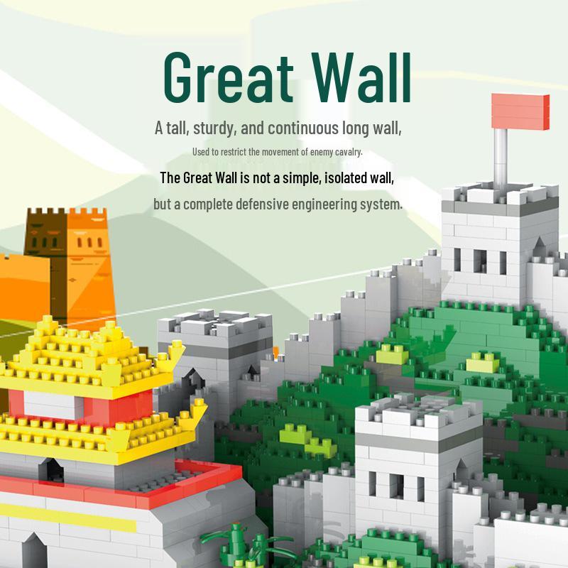 Great Wall Micro-Granule Blocks: Challenging Educational Assembly Toy for Adults, Boys, and Girls