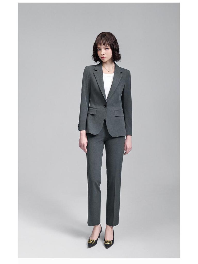 2025 Autumn/Winter Women's Korean-Style Tailored Commuter Suit Set: Elegant, Waist-Slimming, OL Fashion