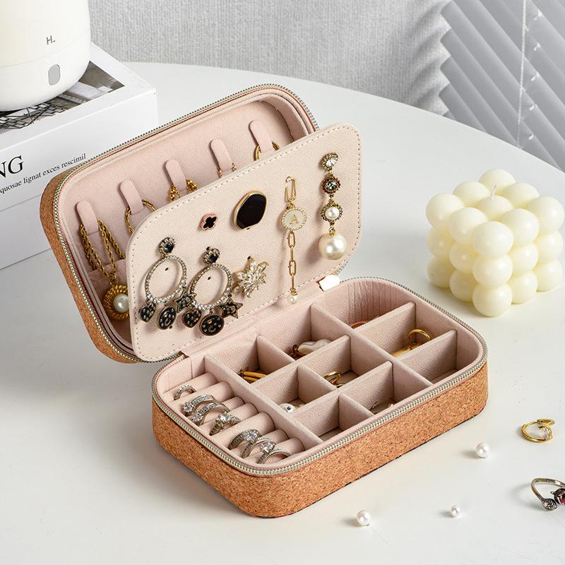 New Jewelry Organizer Display Jewelry Case Box Travel Portable Jewelry Box Storage Organizer Earring Holder Gift