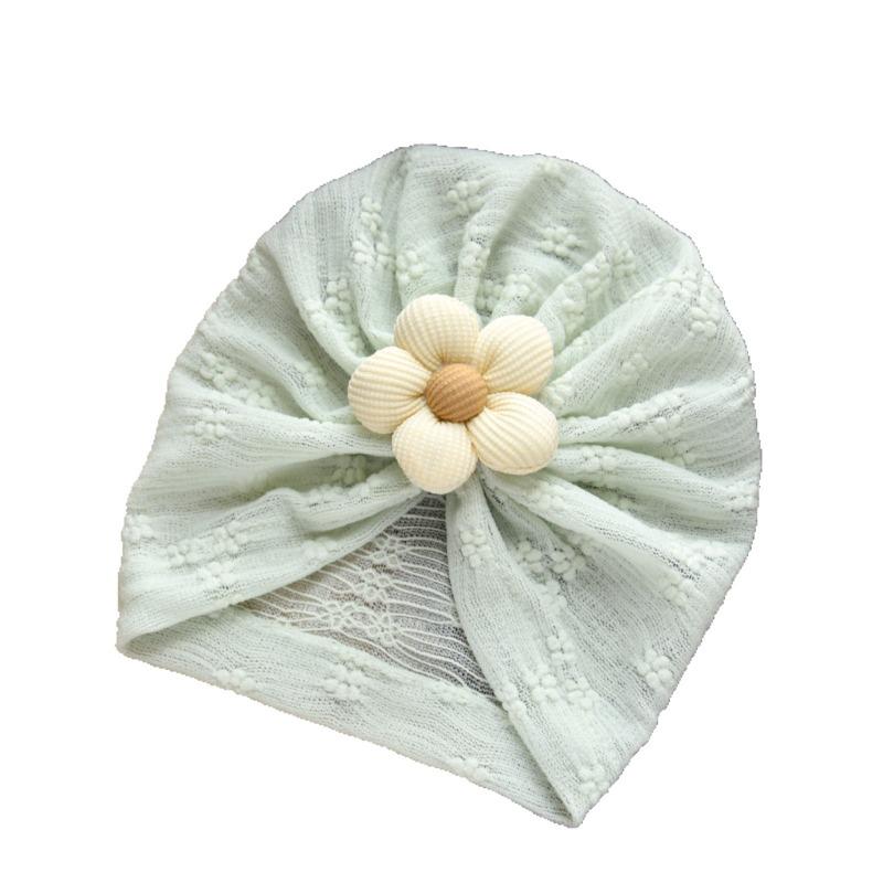 New Children's Head Jewelry Baby Breathable Mesh Hat Baby Five-petal Flower Sweet Fetal Hat Batch