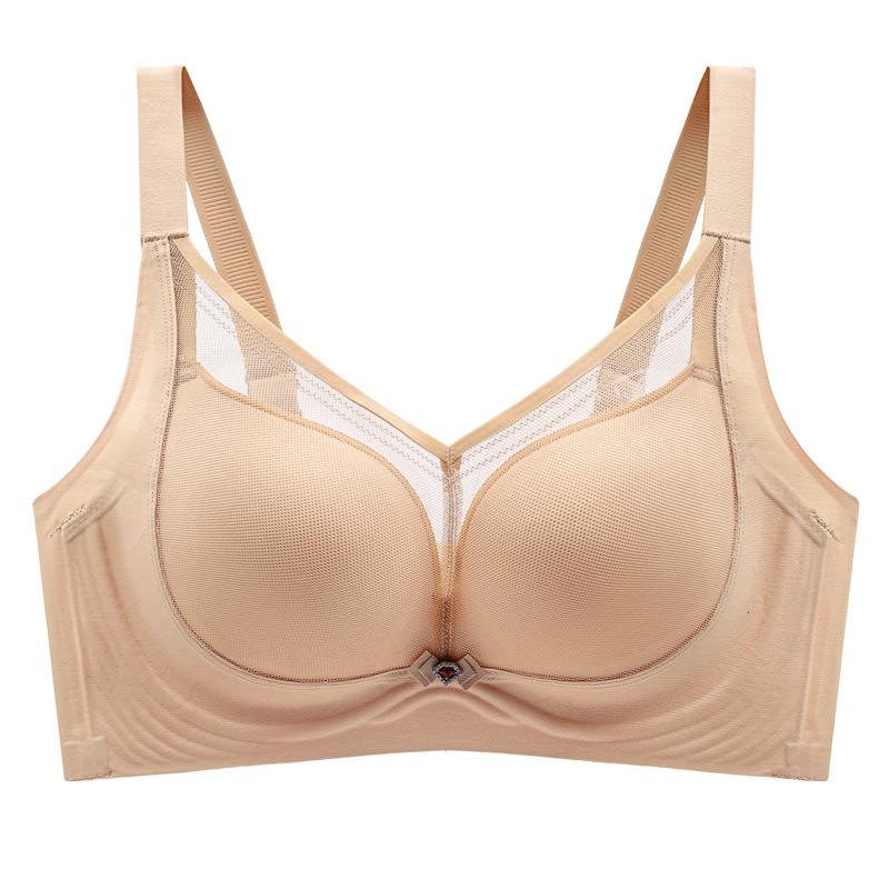 

Невидимый бюстгальтер Женское нижнее белье Дышащий бюстгальтер Собирающий Невидимый бюстгальтер Пуш-ап бюстгальтер 46/105D хаки