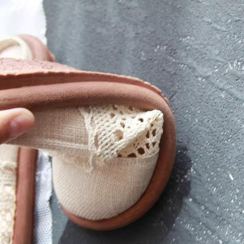 Mode 2025 Hohl-Canvas-Mules Damen Flats Slipper Kleiderschuhe Sommersandalen Komfort Flip-Flops Neue Slingback-Slides Mujer Zapatos