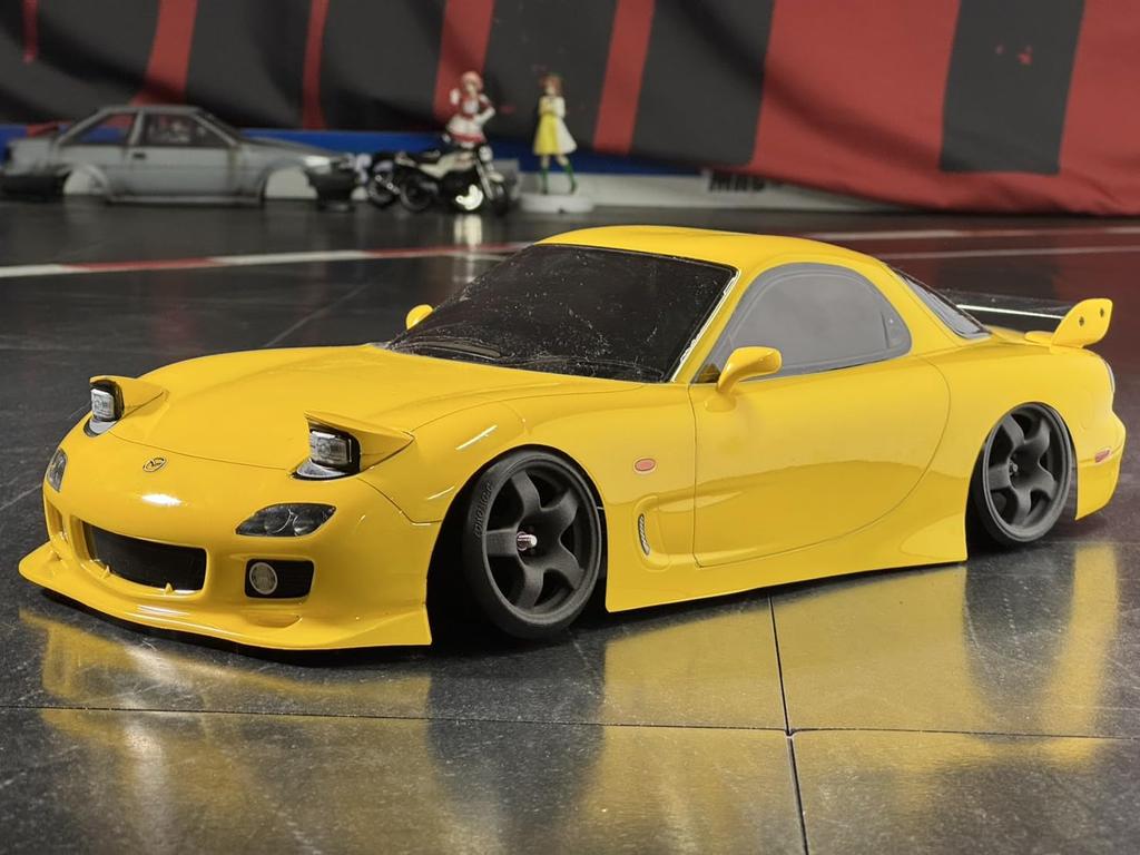 Soft Slim Wheel Type R, 5mm Offset, 52mm Diameter, for RC Drift, 3D Printed