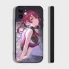 Houshou Marine Anime H-hololive Phone Case For IPhone 17 Air 16 15 14 13 Pro Max 11 12 Black Silicone Cover
