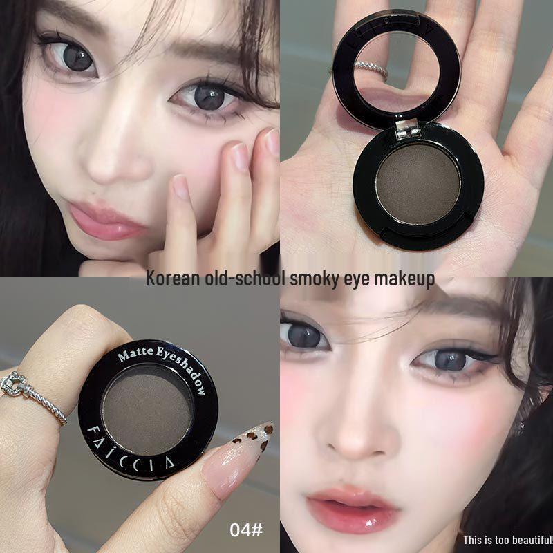 Fei Xi Single Color Eyeshadow & Highlighter Palette for Under Eyes, Inner Corners, & Face - Matte Blue, Green, Black, White.