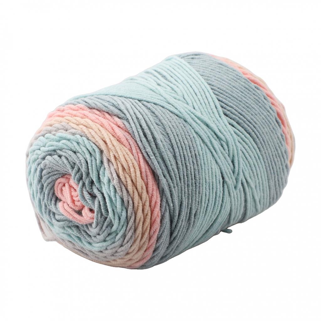 Cotton Yarn in Beautiful For Rainbow Colors Ideal for DIY Home Decor Crafts