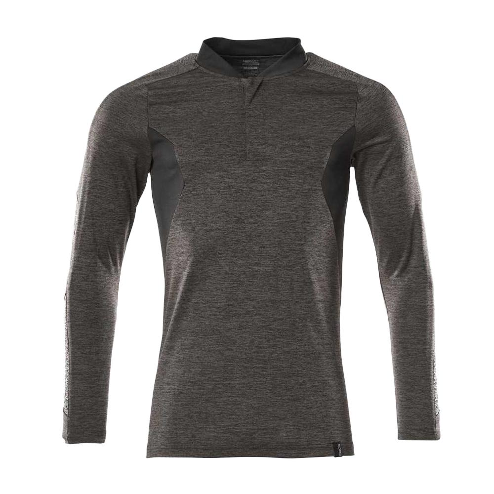 Mascot Mens Accelerate Flecked Coolmax Long-Sleeved Polo Shirt