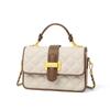 YUYULA Crossbody Bag, Leather Handbag, Chain Bag, White