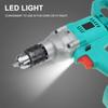 Trapano Elettrico Senza Spazzole 88V 800W 13mm Avvitatore Elettrico Senza Fili Mandrino Autobloccante 1/2" Trapano da Ghiaccio Batteria Li-ion Utensile Elettrico