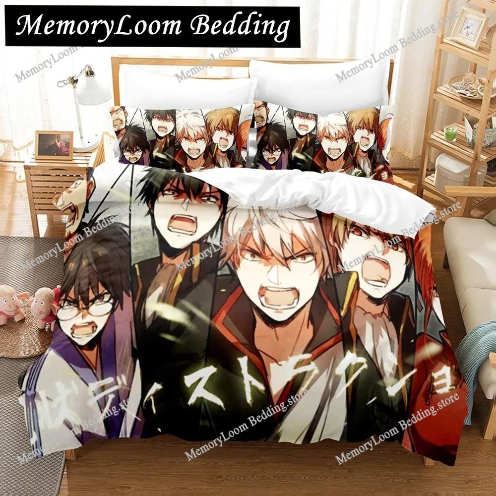 Fashion Vibrant 3D Print Anime Gintama Bedding Set Single-Twin-Full-Queen-King Size Adult Kid Bedroom Stylish Duvet Cover Sets