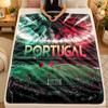 Flaneldecke Portugiesische Nationalmannschaft Warme Weiche Überwurfdecke für Innenbereich Sofa Bett Wohnzimmer